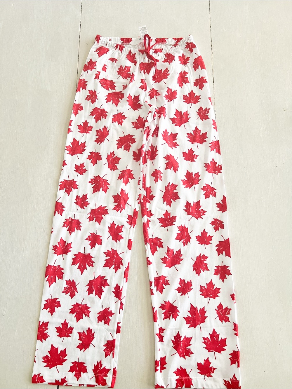 Little Blue House by Hatley Maple Leaf Pajama Pants S/P Small Cotton Canada